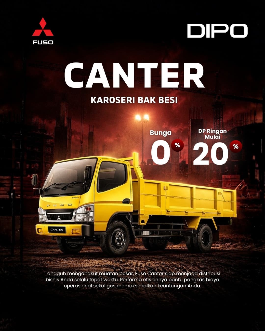 Promo Fuso Canter dari dealer resmi Mitsubishi DIPO