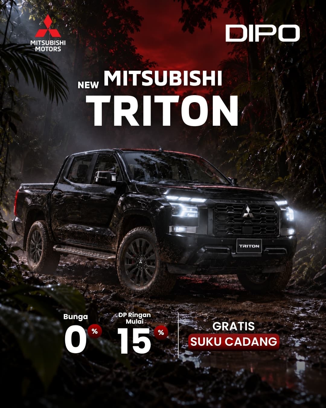 Promo New Triton dari dealer resmi Mitsubishi DIPO